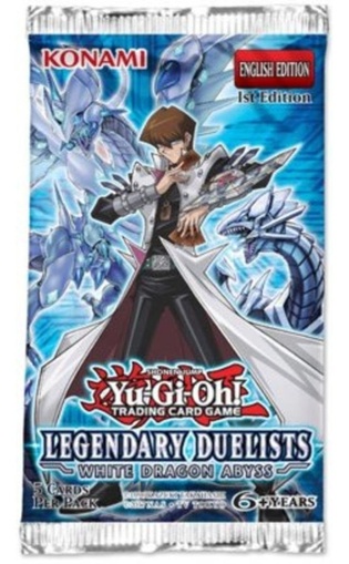 YUGIOH BOOSTER X 5 CARTAS - LEGENDARY DUELISTS: WHITE DRAGON ABYSS