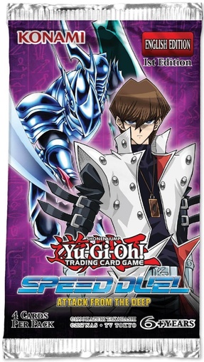 YUGIOH BOOSTER X 4 CARTAS - SPEED DUEL: ATTACK FROM THE DEEP