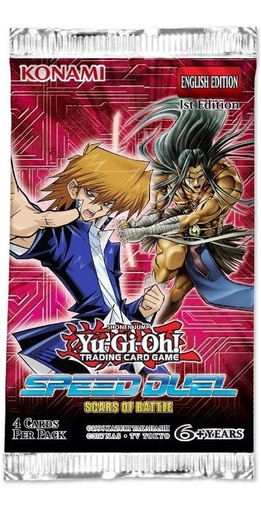 YUGIOH BOOSTER X 4 CARTAS - SPEED DUEL: SCARS OF BATTLE